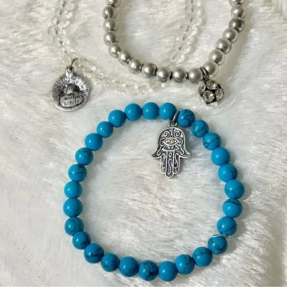 NWOT layered turquoise bracelet